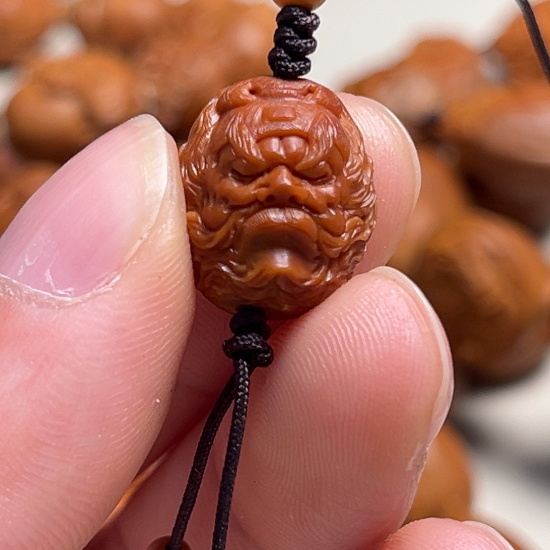 橄榄核吊坠1.4小籽钟馗头