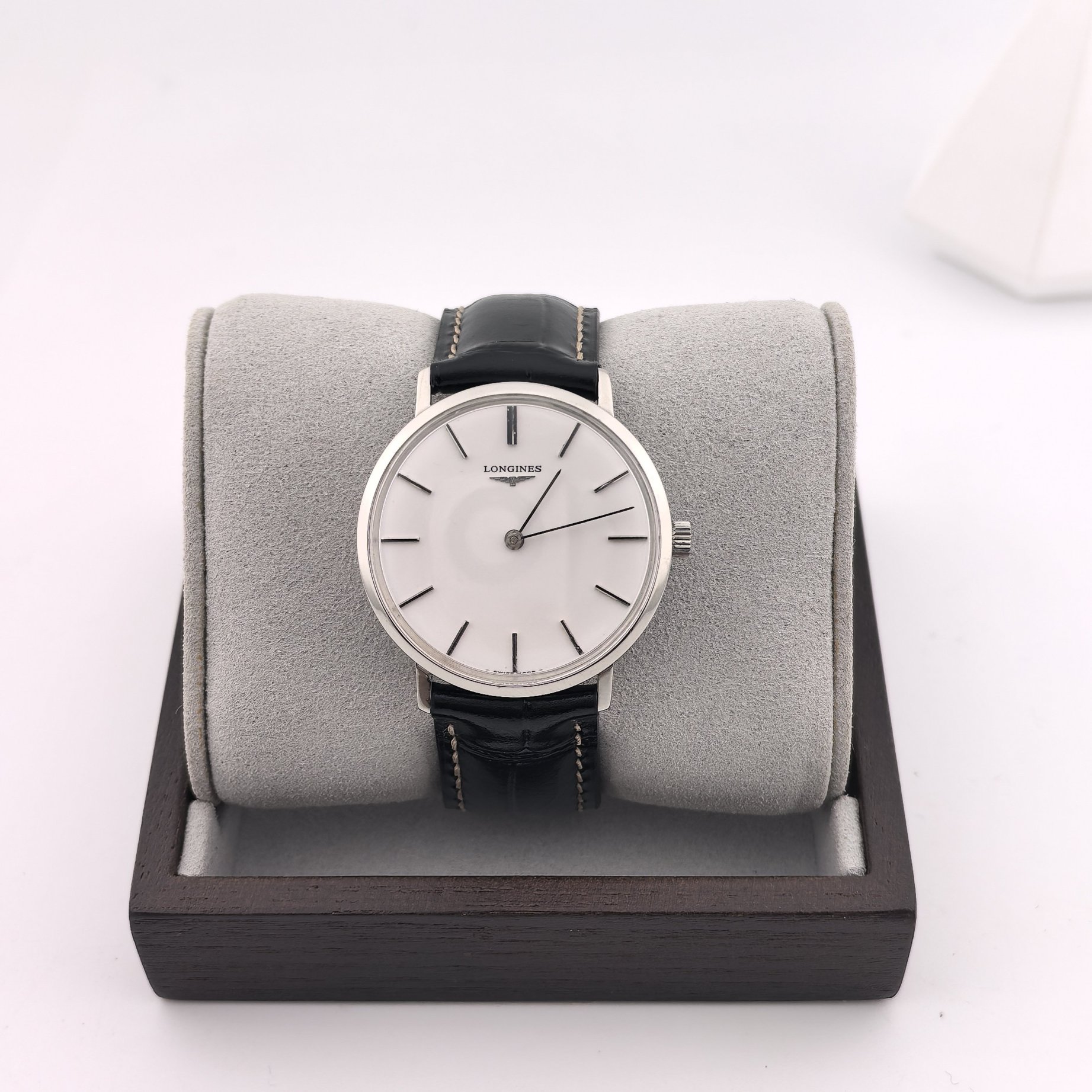 95新 Longines/浪琴 中古浪琴女表/手动机械/表经34mm/01936