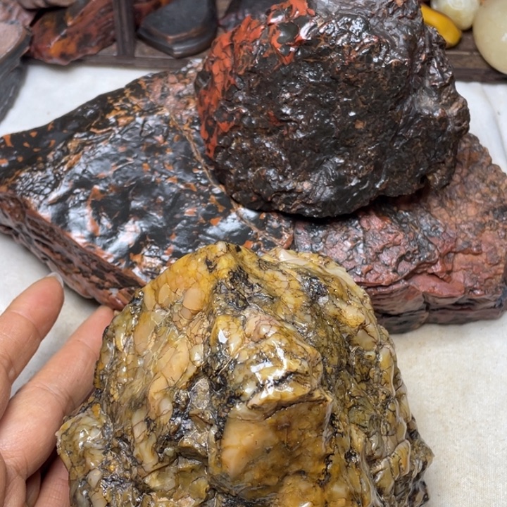 小***刻石材戈壁牧民美石原石