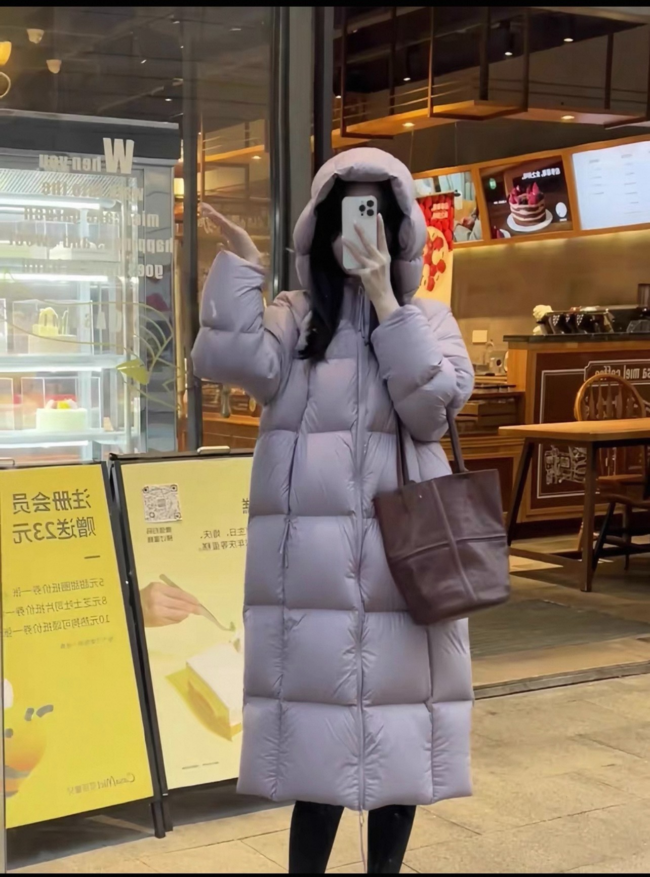 冬季宠粉福利 韩版直筒羽绒服女中长款纯色加厚连帽休闲百搭 现货