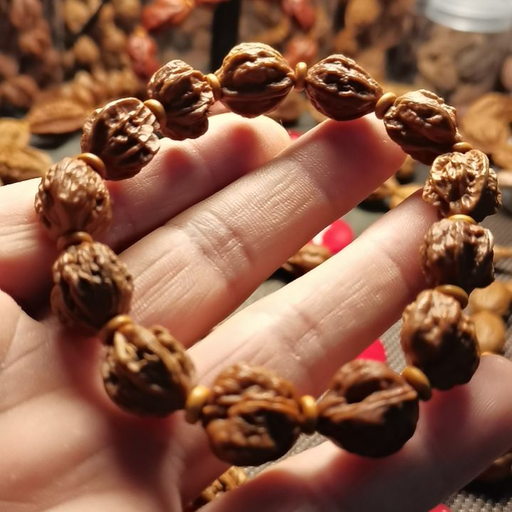 文玩核桃手串福*东北秋子异型籽21