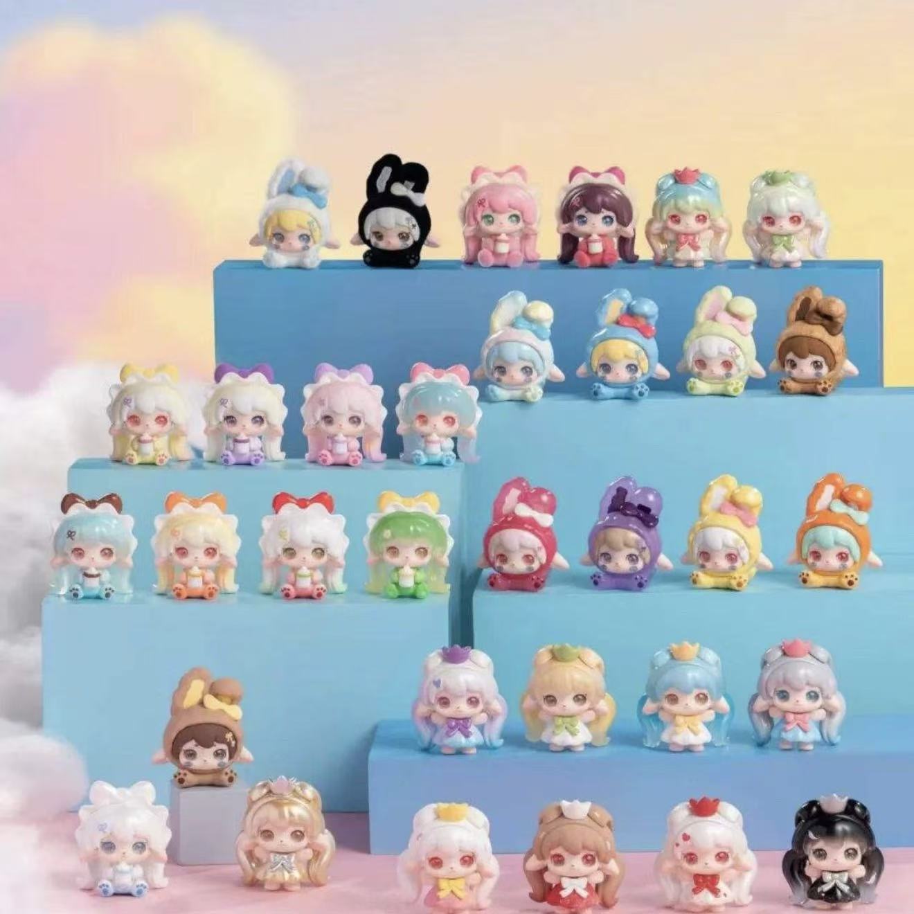  【转盘】ruby哈喽小兔庆祝糖糖星幕扑克kitty彩虹糖萌粒潮玩