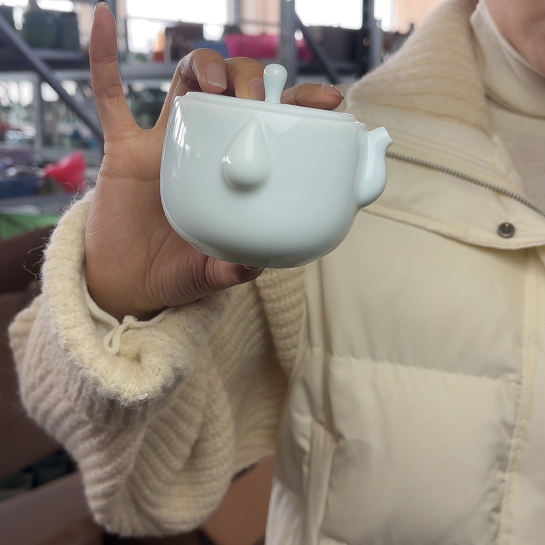 龙泉云间青瓷小米茶器