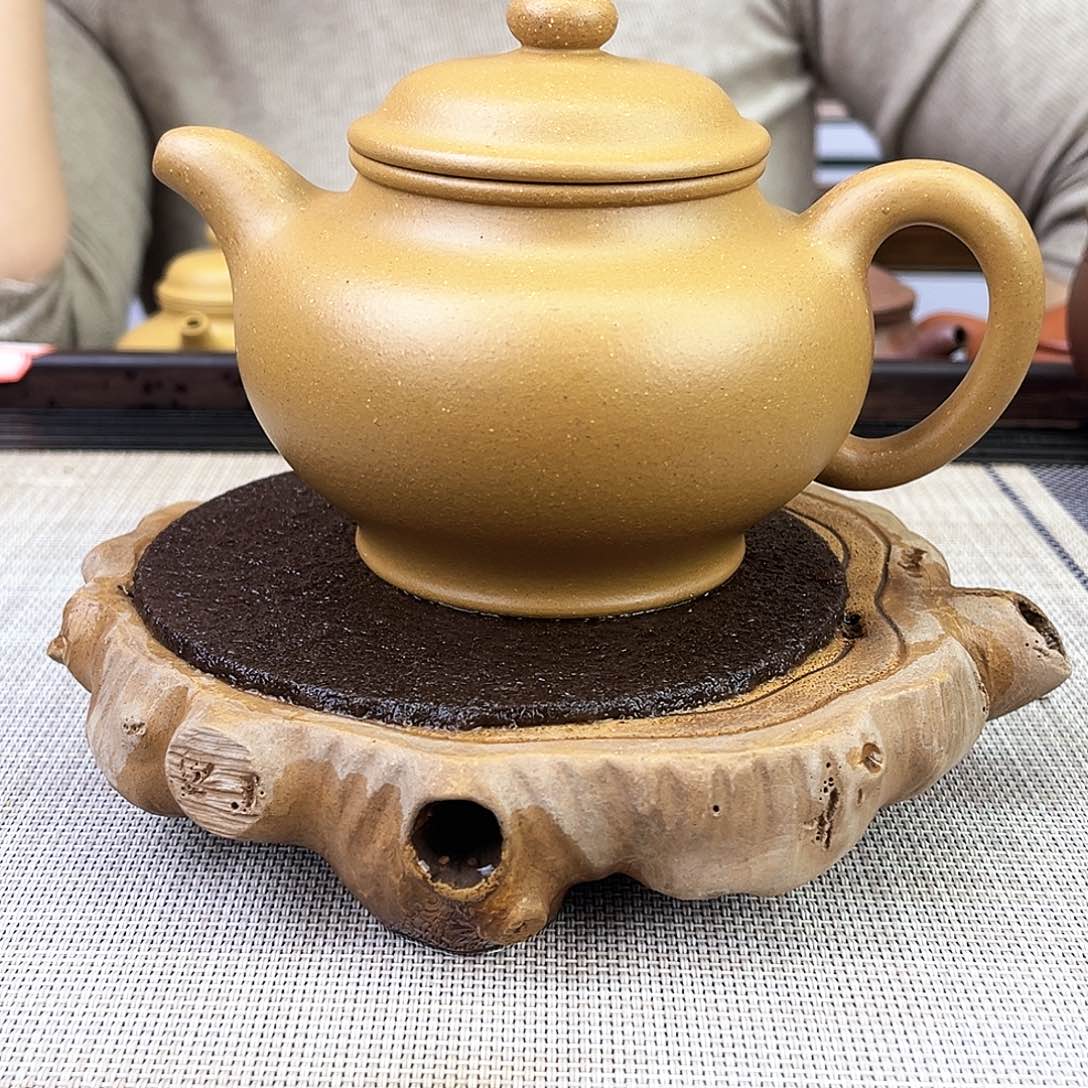 紫砂茶壶宜兴紫砂黄金段350c c