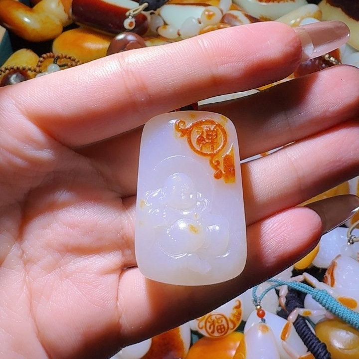 和田玉挂件未镶嵌玉*