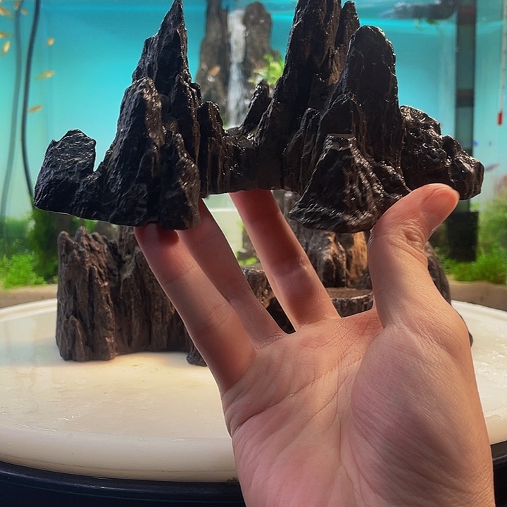 水泥复合盆景鱼缸造景摆件使用