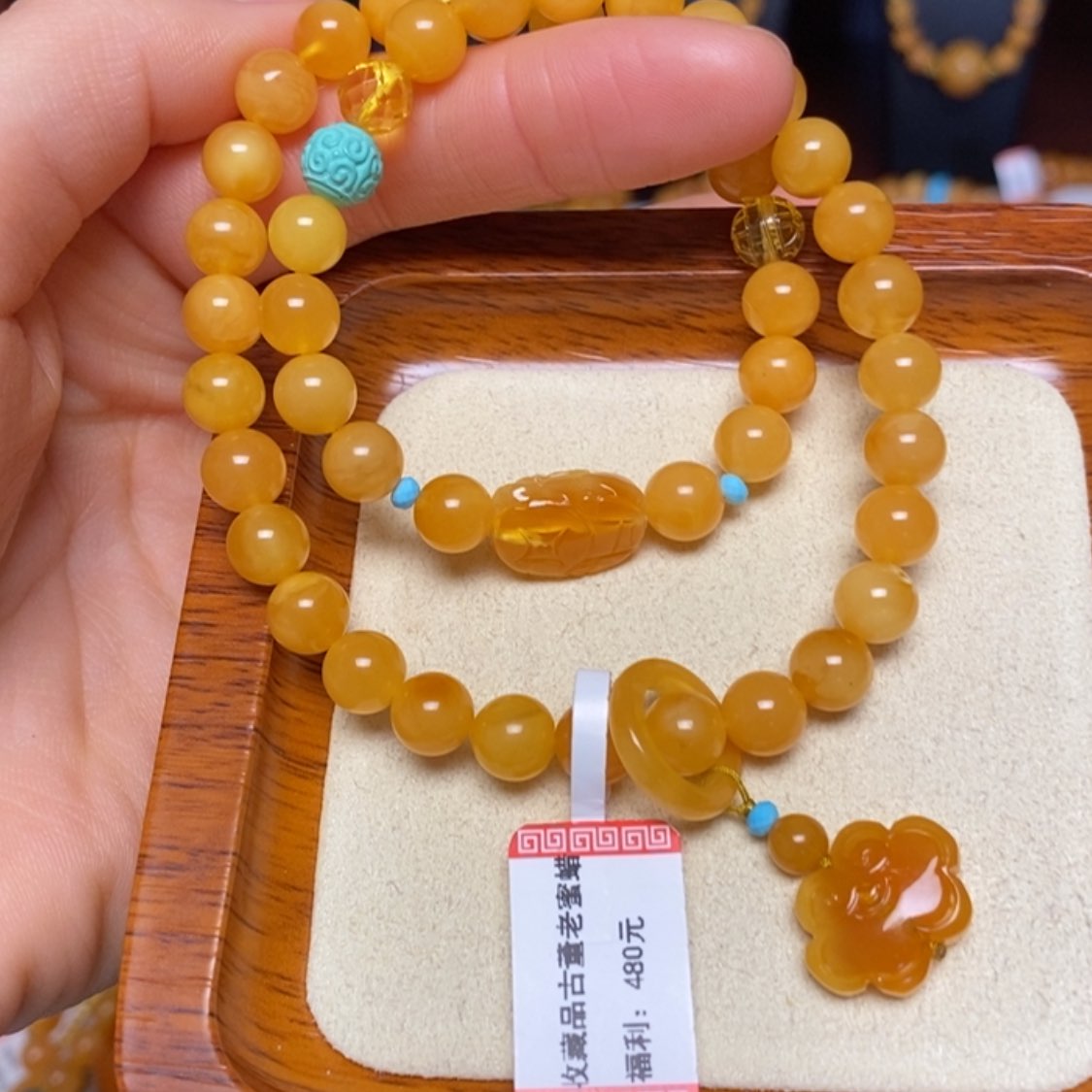 【闪购商品】未镶嵌蜜蜡手链手串