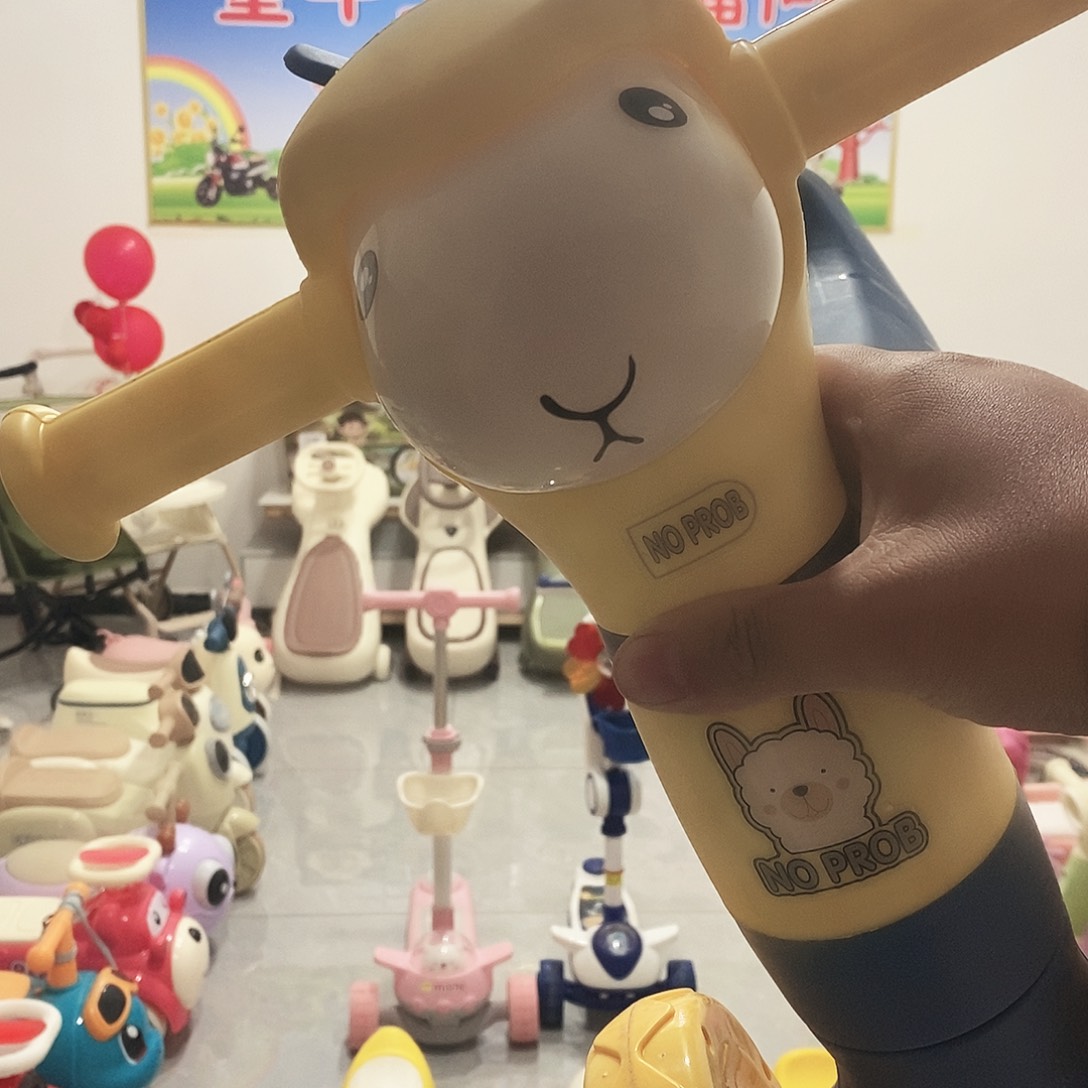 羊驼黄色灯光音乐泡泡机