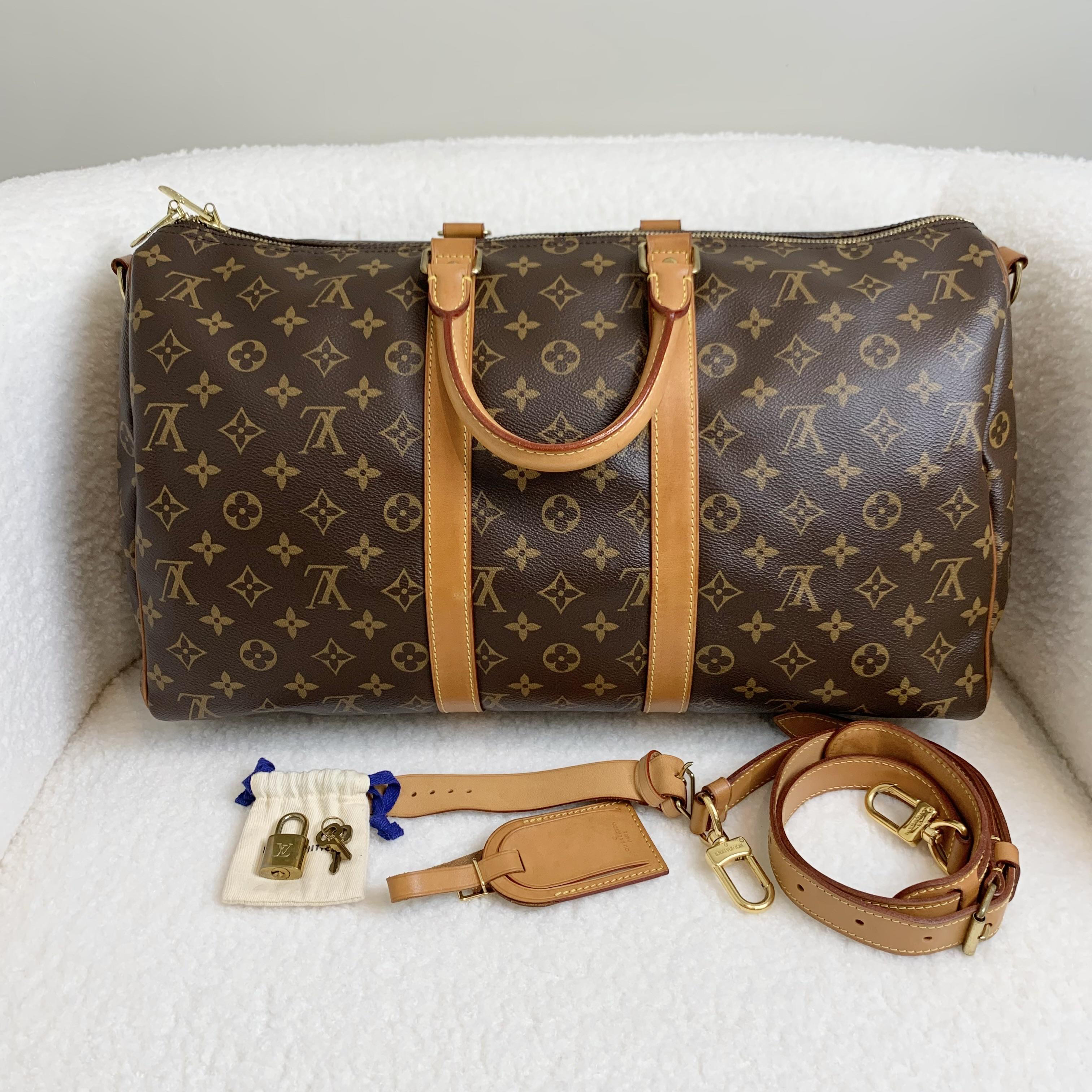 99新 LouisVuitton/路易威登 壹臻/旅行袋keepall45芯片 19470939