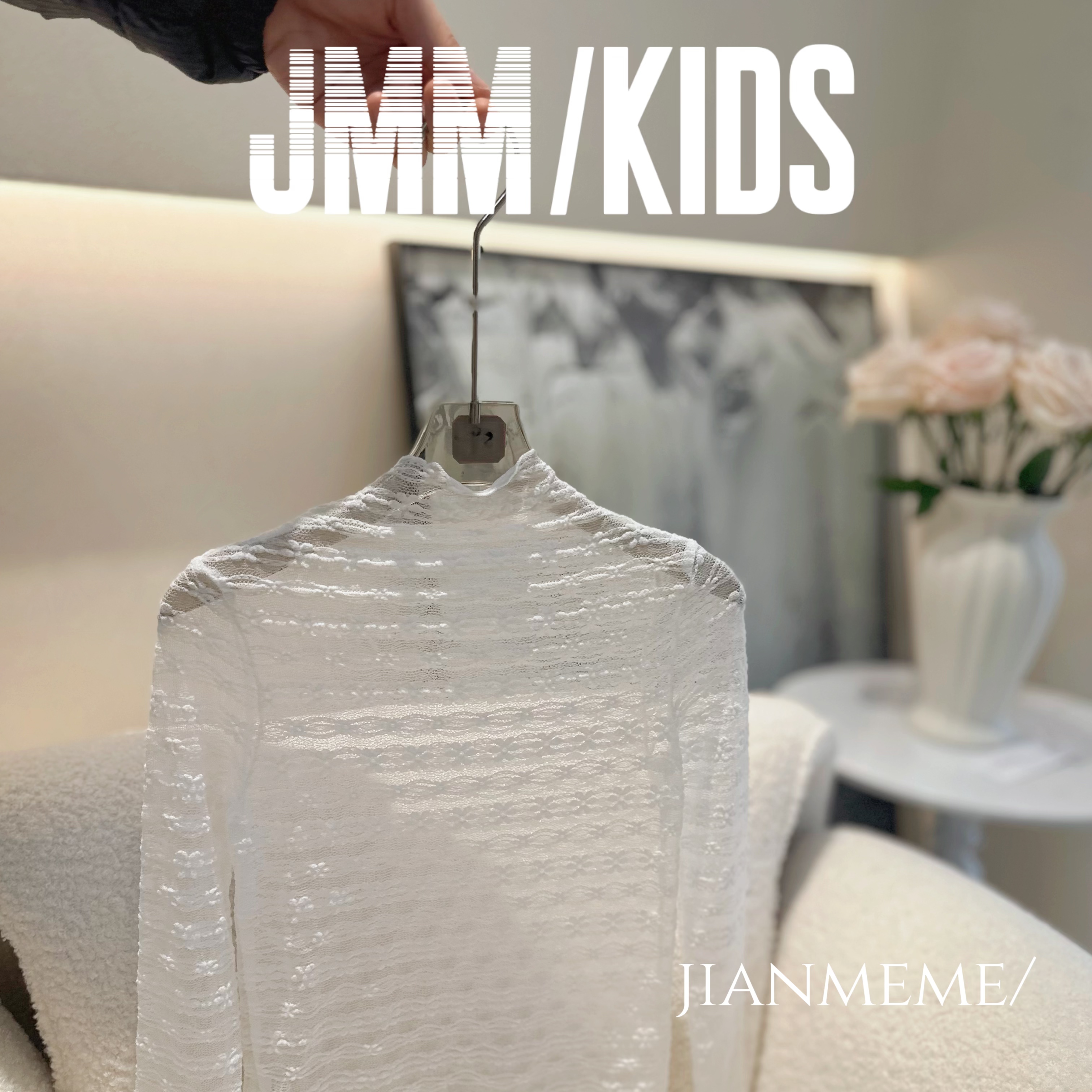 G029 气质半高领蕾丝打底衫长袖修身透气内搭上衣