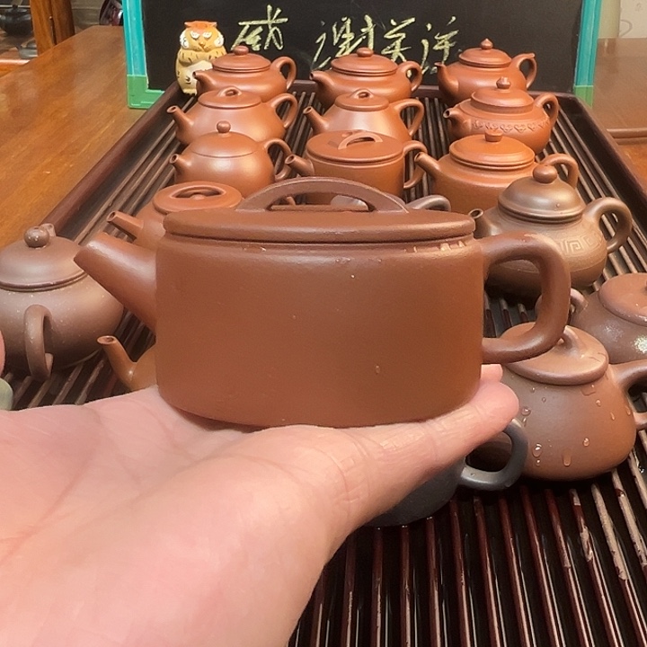 紫砂茶壶寒***菜黄龙山紫泥汉瓦