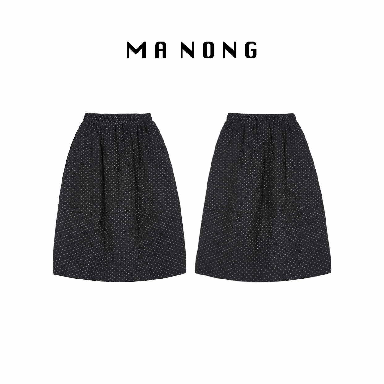 MA NONG【水墨浅花】夹棉加厚高级感半身花苞裙 满印碎花半身裙女 