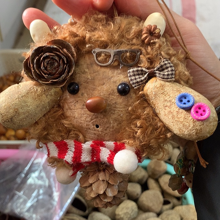 千眼菩提吊坠单豆双面创意豆荚