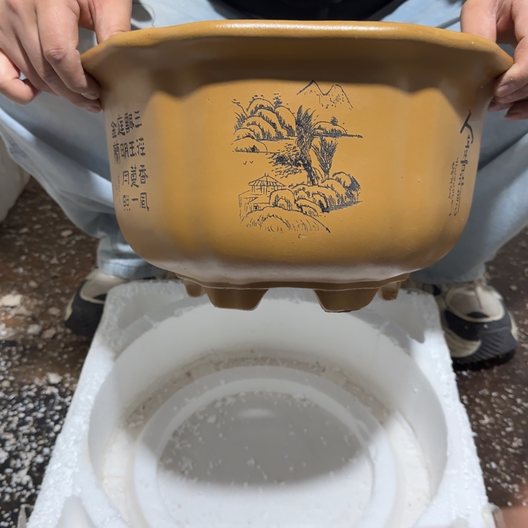 紫砂花盆口径27.15口径