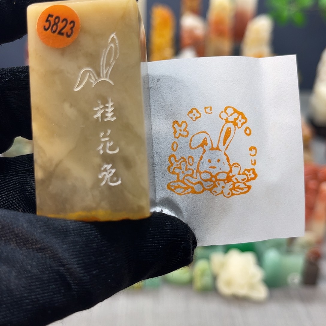 寿山石印石包邮包刻5823