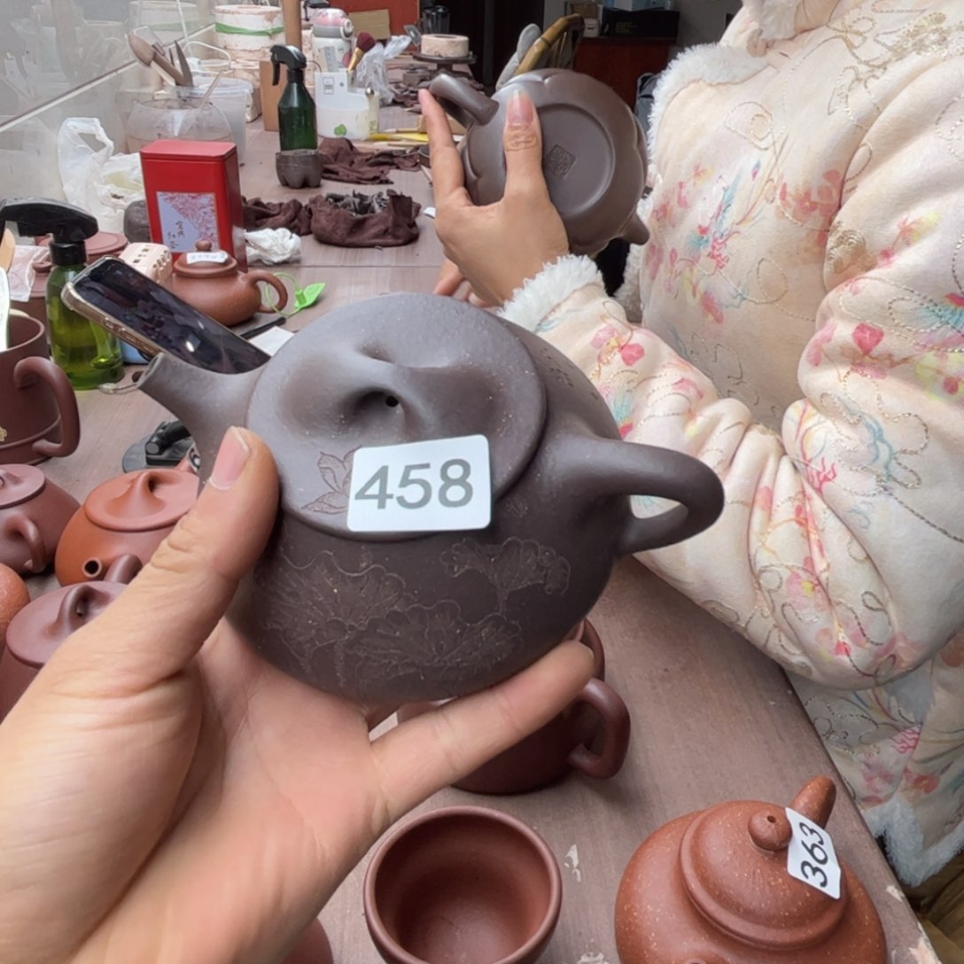 紫砂茶壶天青石瓢280左右瑕疵