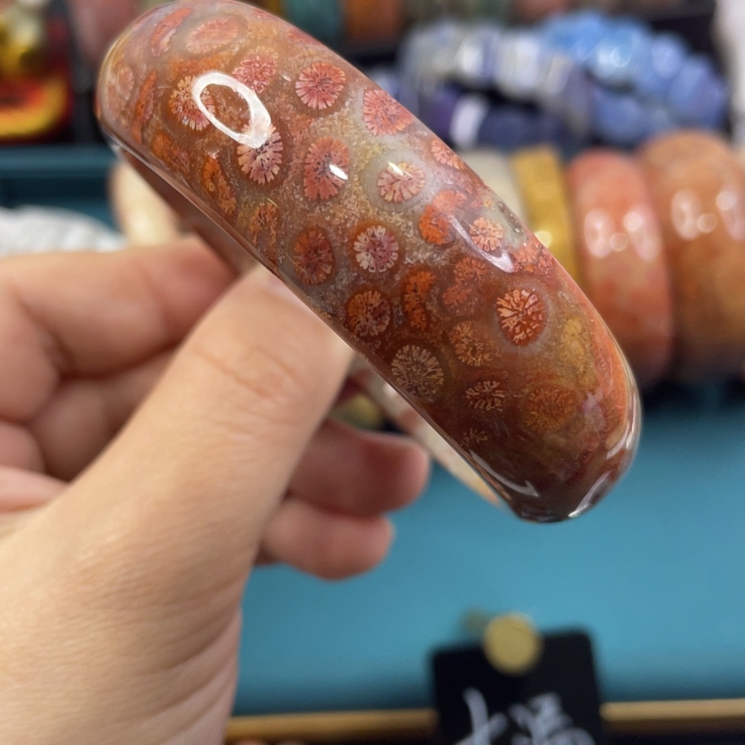 未镶嵌手镯硅化玉