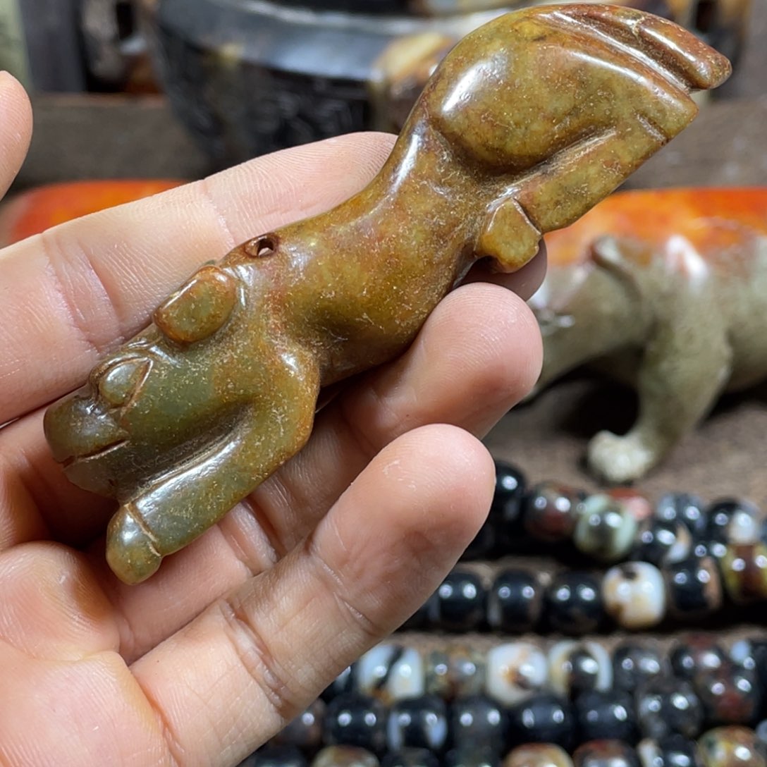 和田玉未镶嵌吊坠(不含链)