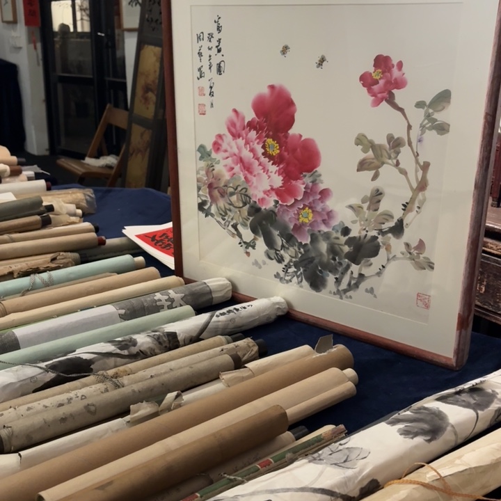 国画牡丹花手绘保