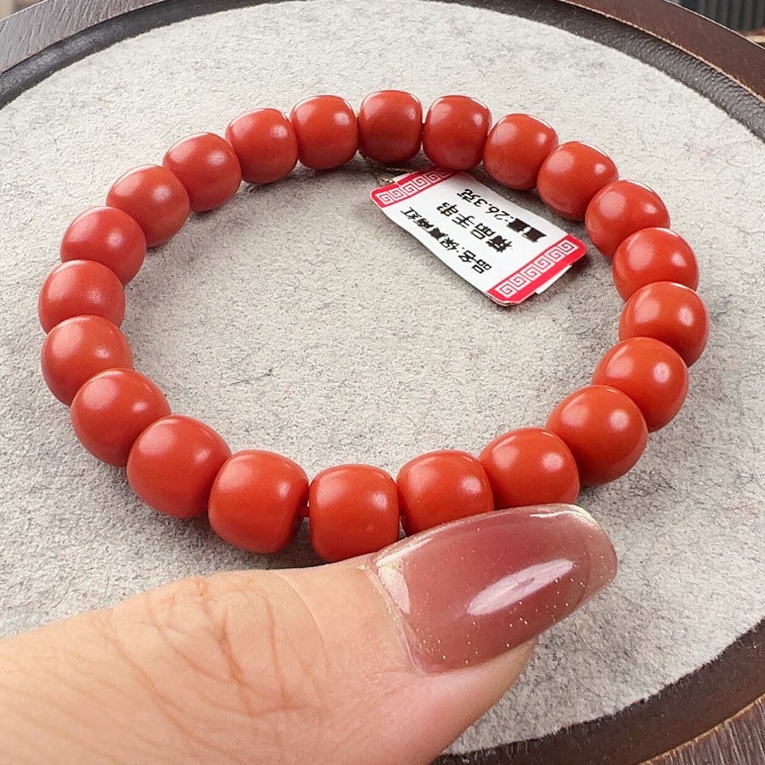 南红玛瑙手串未镶嵌