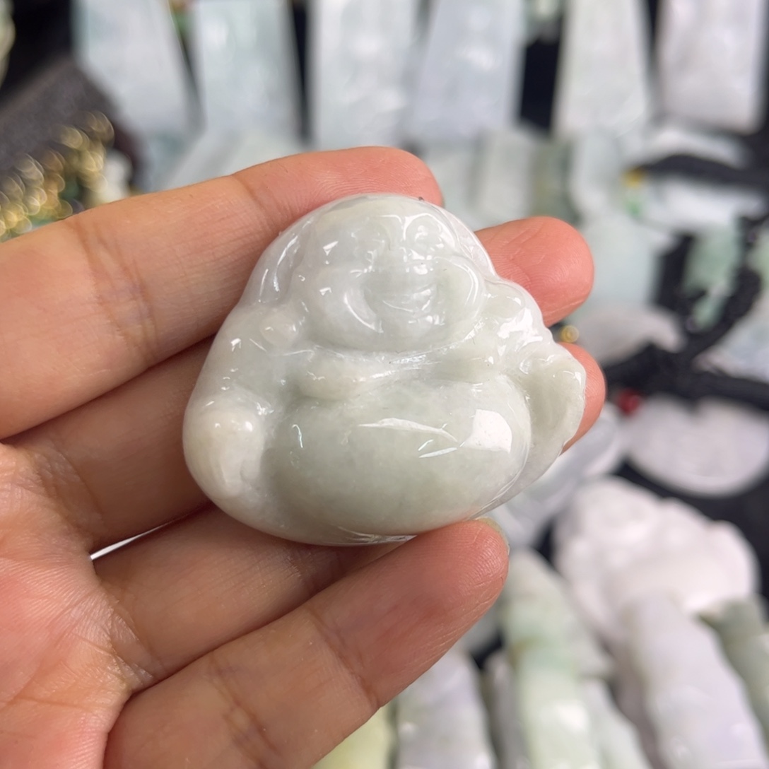 翡翠未镶嵌吊坠(不含链)瑕疵