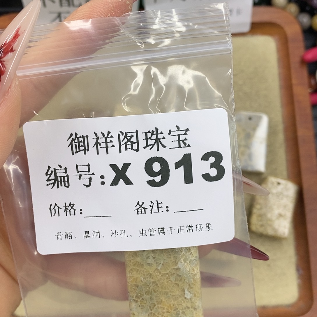 硅化珊瑚（珊瑚玉）颈饰未镶嵌冬*