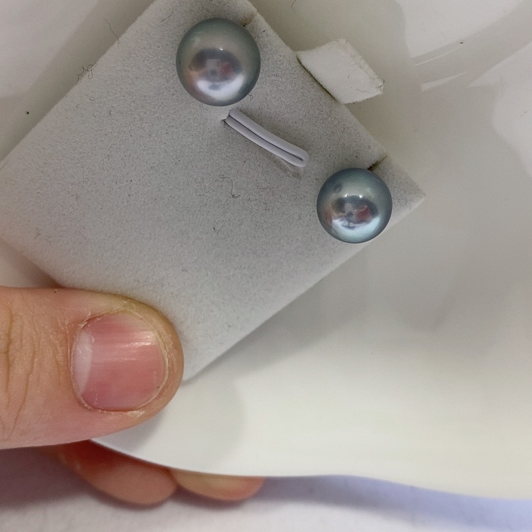 海水珍珠耳饰18K金镶嵌