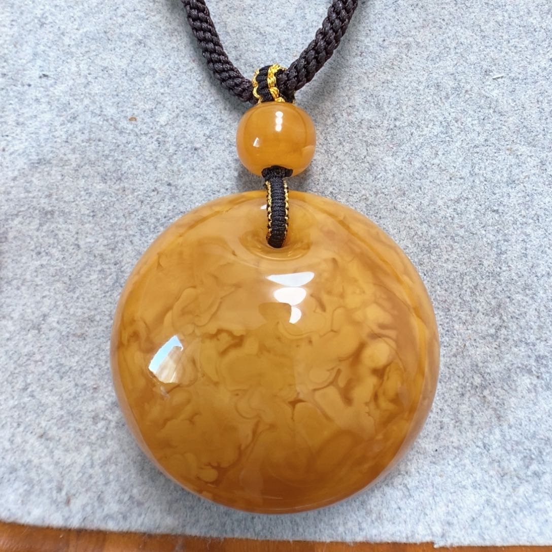 蜜蜡项链未镶嵌蜜蜡吊坠