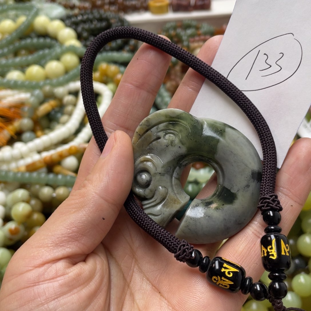 蛇纹石玉手链未镶嵌