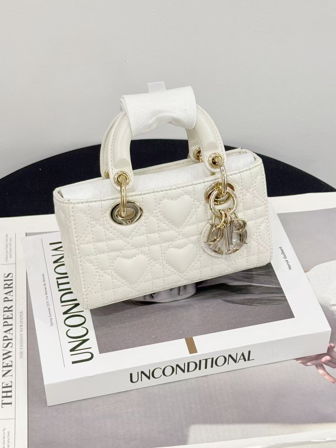 全新未使用 DIOR/迪奥  【24年新品】djoy横版戴妃白金mini 全套 