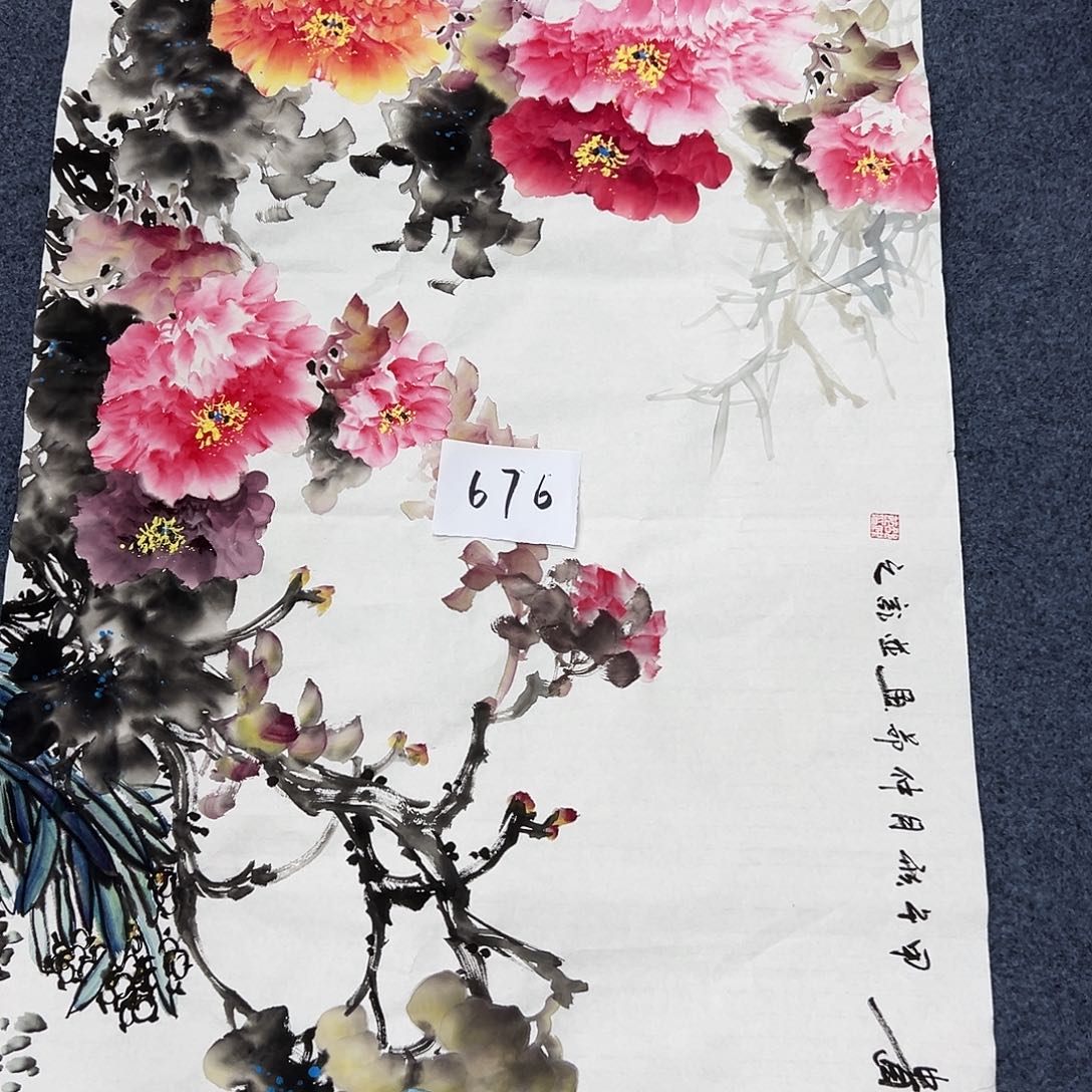 国画国画作品宣纸纯手绘