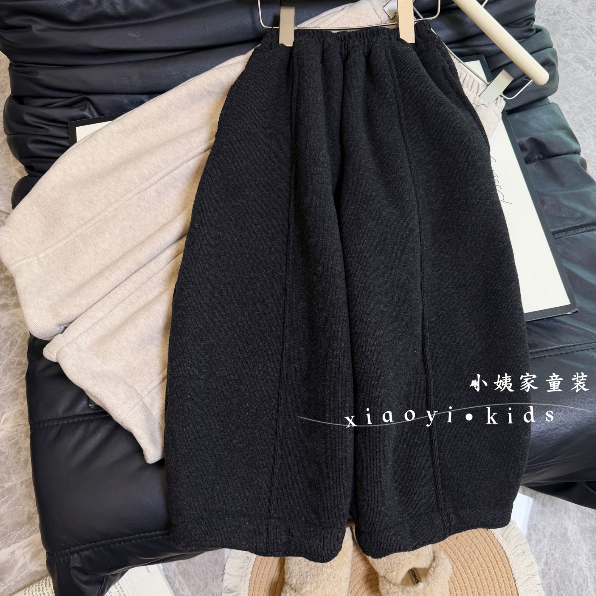 【加绒加厚】女童2025新款糯米裤韩版洋气百搭冬季加绒加厚