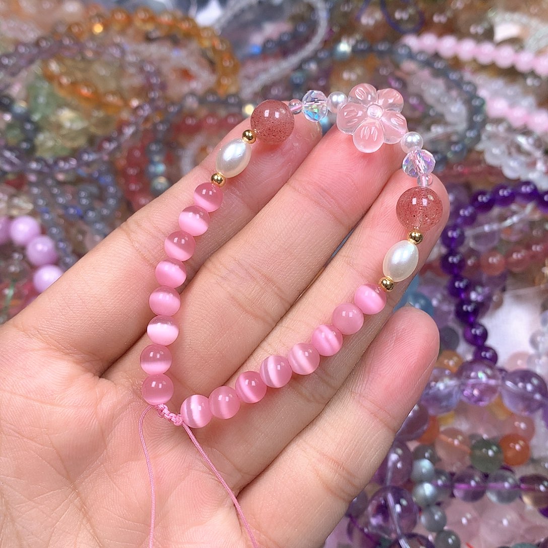 水晶手串未镶嵌天然水晶