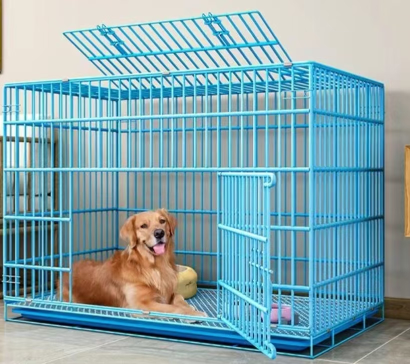 折叠加粗狗笼子中小型犬家用带厕所宠物笼