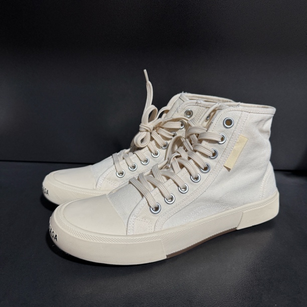 95新 Balenciaga/巴黎世家 39码/巴黎世家 95新 作旧破坏风帆布鞋