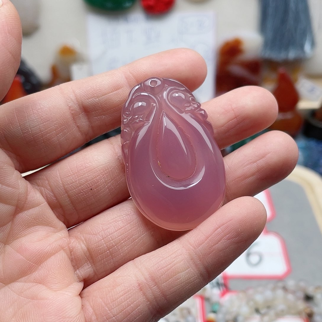 玛瑙/玉髓颈饰合金@**点