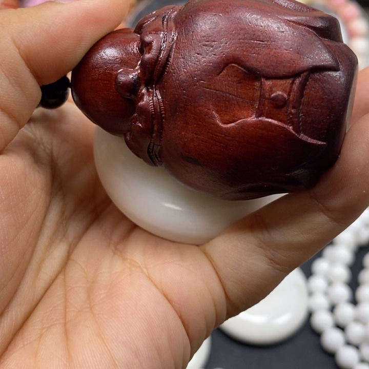 锦***河微凹黄檀（南美大红酸枝）花梨木，平安扣