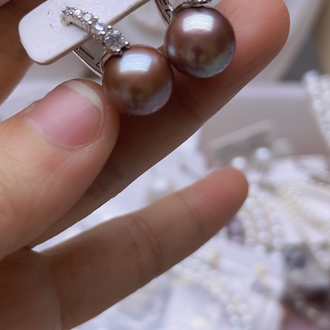 吊坠或者耳钉淡水珍珠未镶嵌