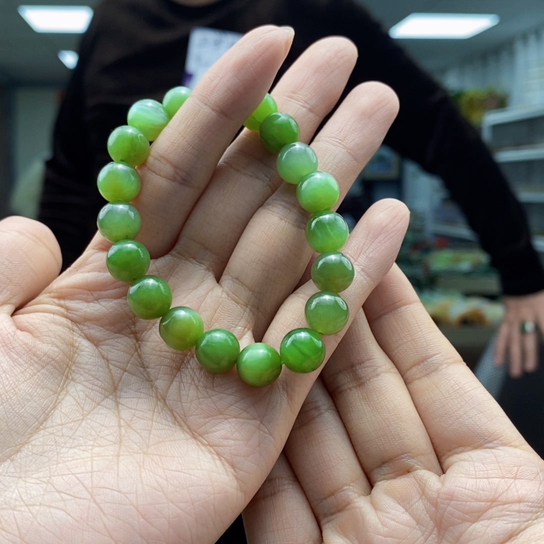 和田玉手串未镶嵌多样性发货 拍一发一