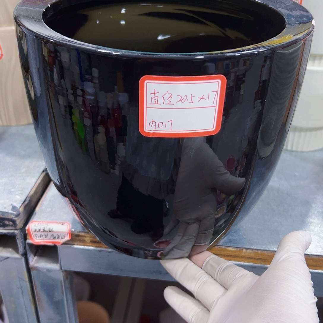 有孔外贸尾单陶瓷花盆凑单10米包邮