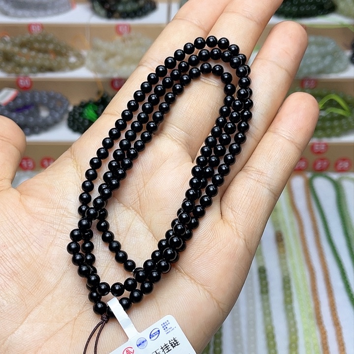 和田玉颈饰未镶嵌4mm