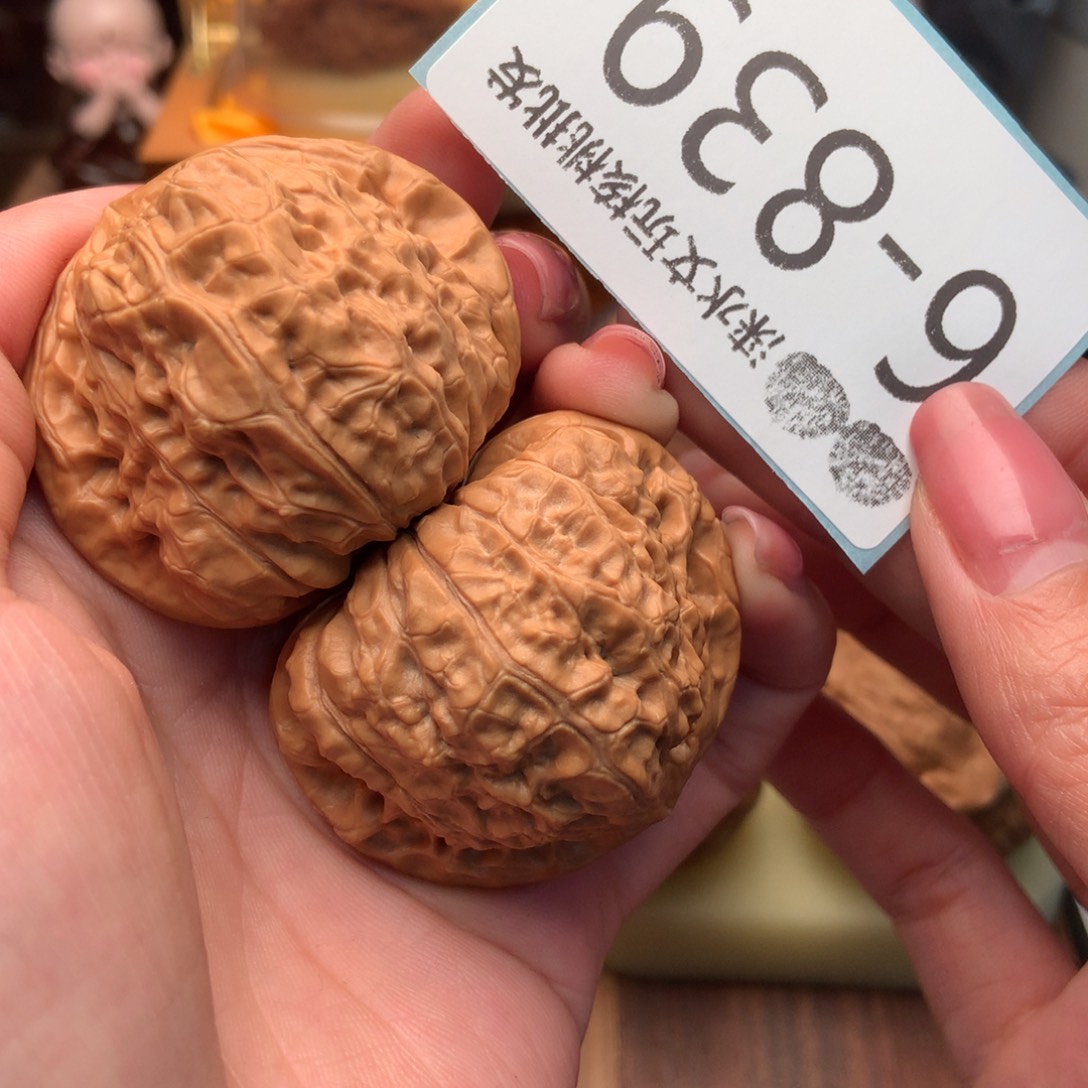 文玩核桃把件45南瓜墩