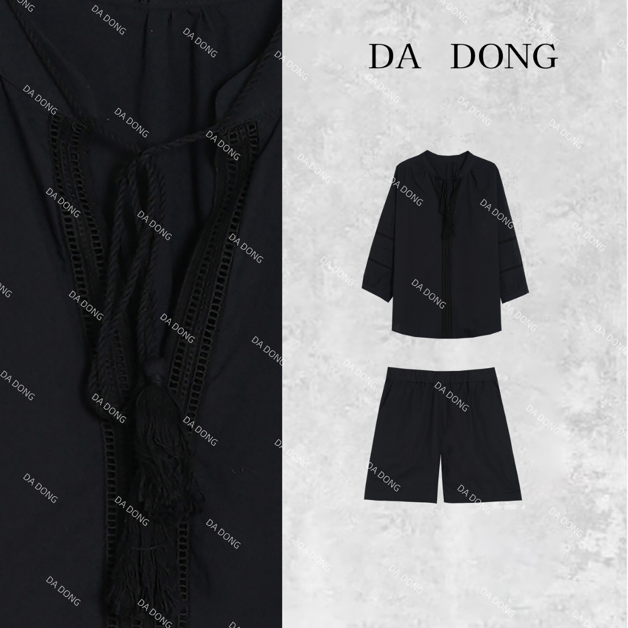 半岛情书--中式国风气质时尚休闲夏季长袖短袖运动显瘦百搭两件套