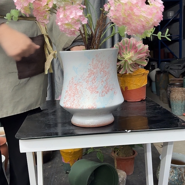 19×24 -粗陶花盆有孔-买买买