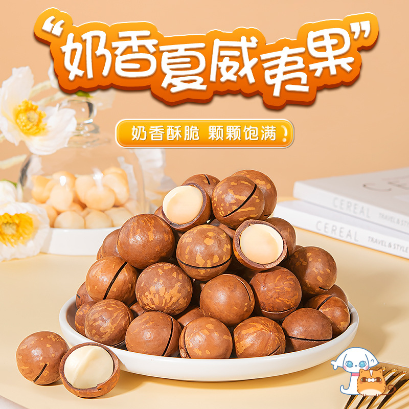 大颗粒夏威夷果奶香味饱满酥脆休闲坚果零食年货