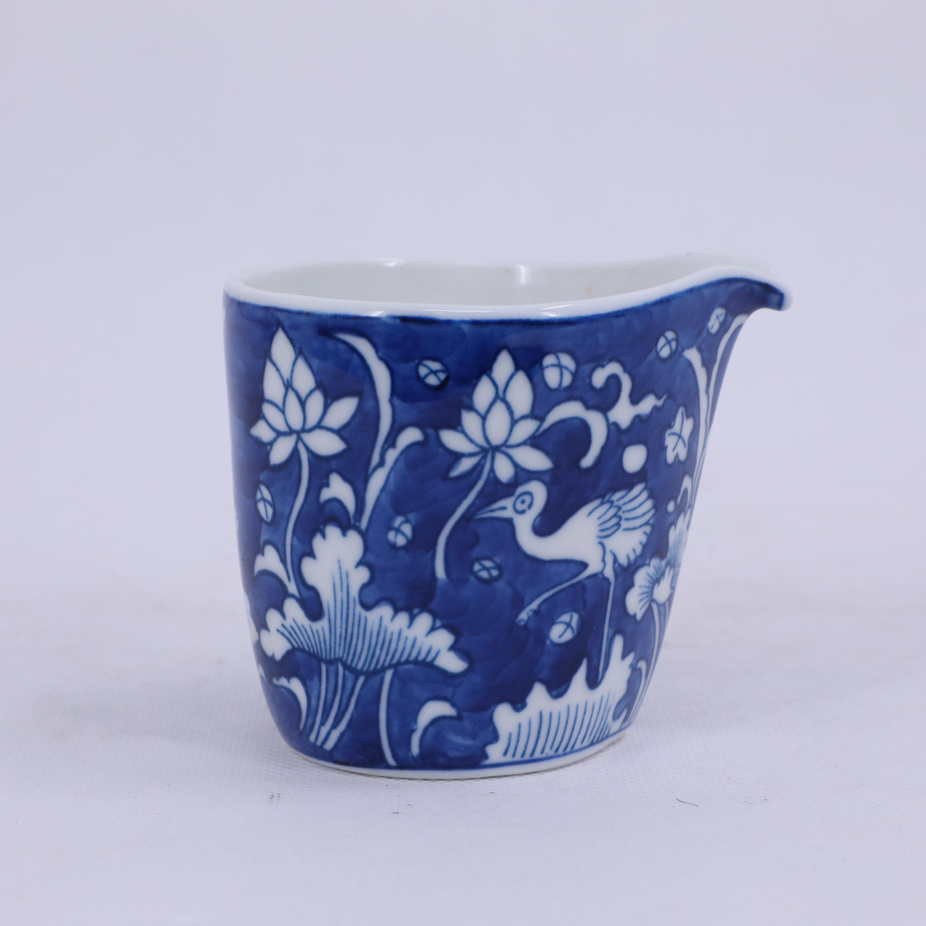 古陶瓷/青花花鸟公道杯LOT4975