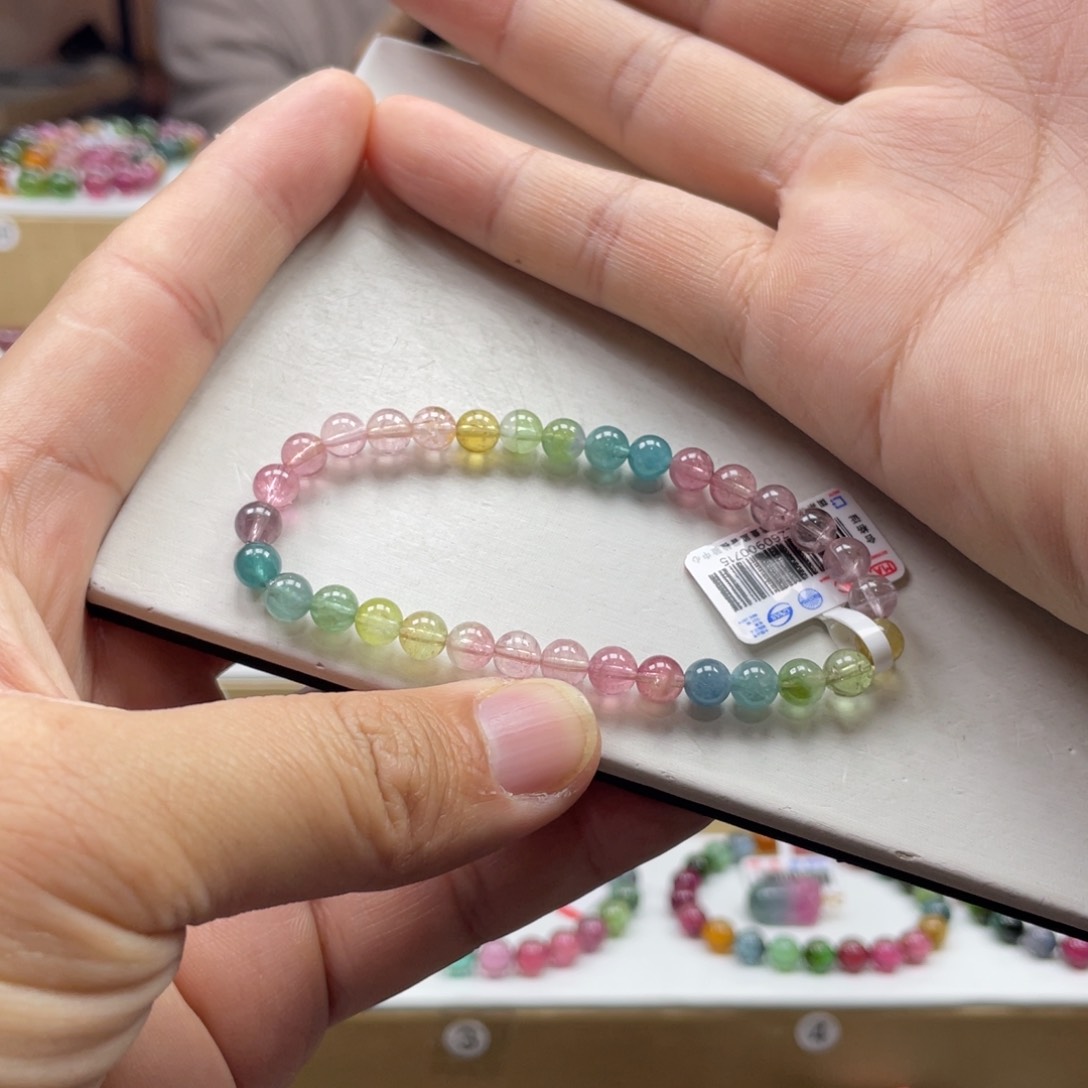 碧玺手串未镶嵌5.8mm.mmmmmmmmm