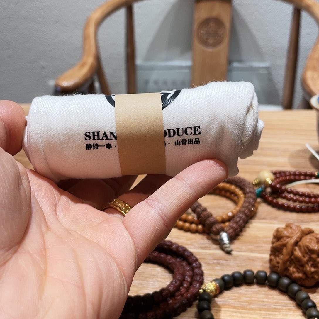 金刚菩提吊坠纯棉手套，不怕洗不泄