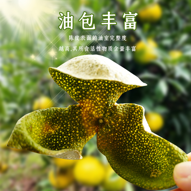 [全家福]2025年梅江15年老树圈枝青皮二红大红皮新会陈皮新会产地