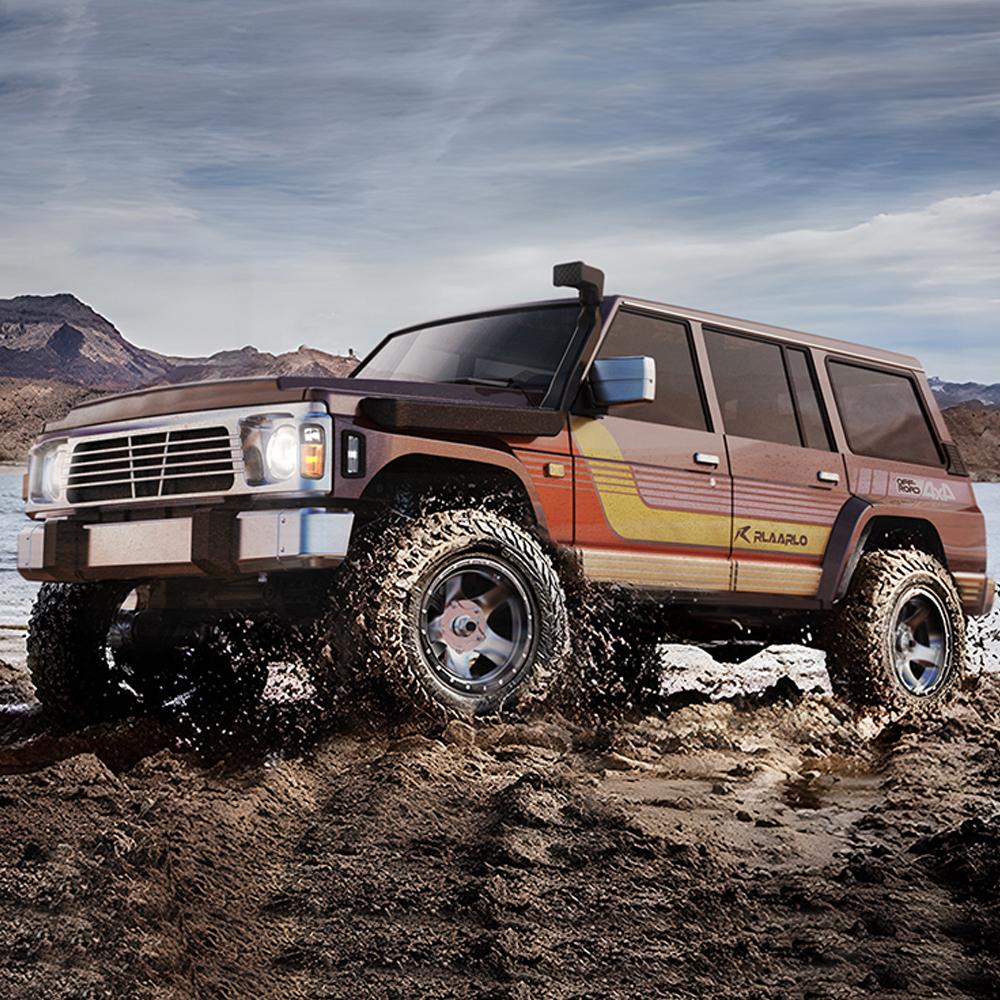 雷拉洛TK07 1/7仿真攀爬遥控电动四驱无刷越野模型车带双速差速锁